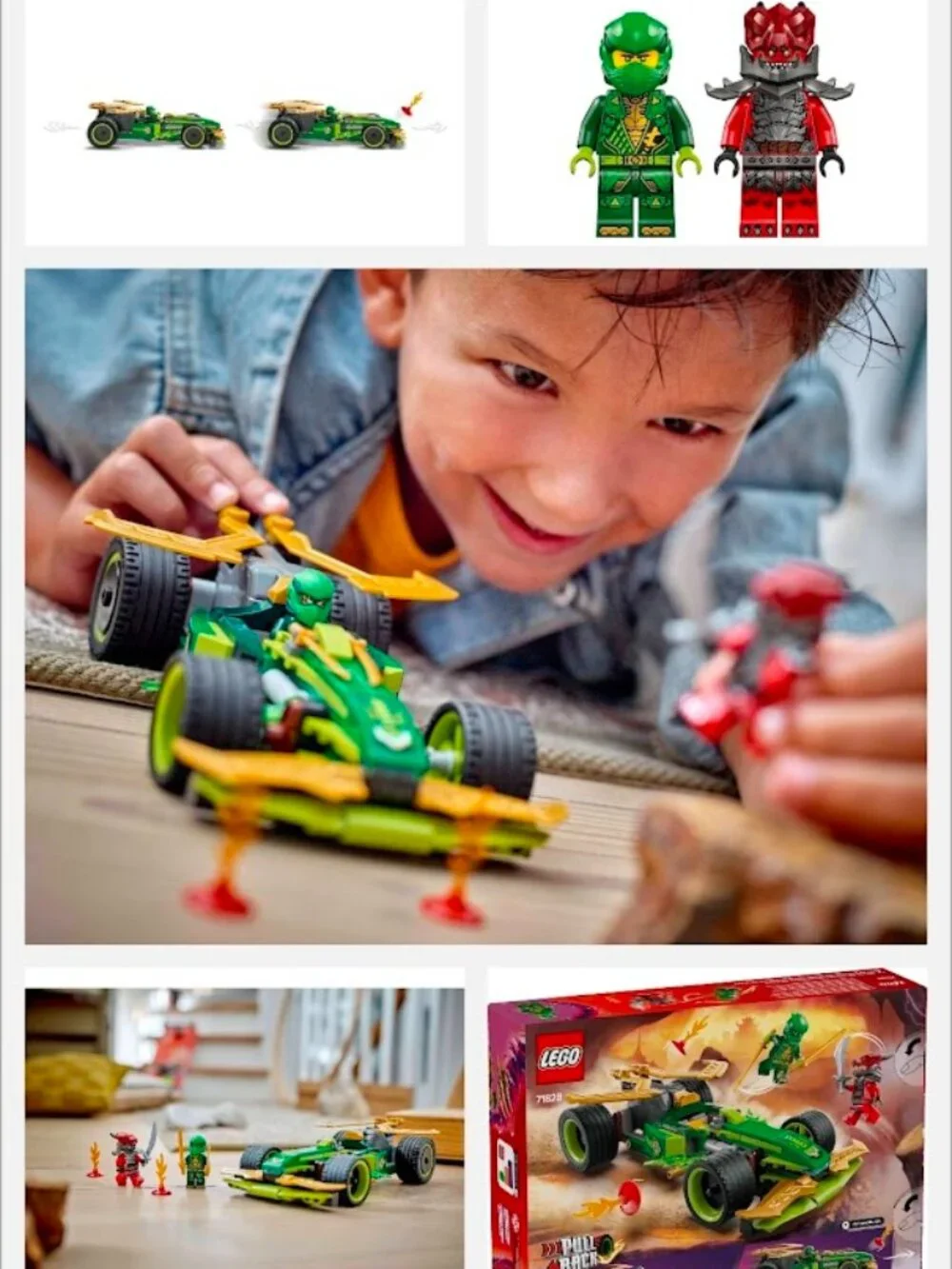 **NEW** LEGO NINJAGO® #71828 Lloyd's Pull-Back Race Car